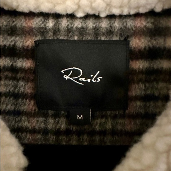 Rails Black and White Plaid Shacket with Oversized Fit - Picture 3 of 5